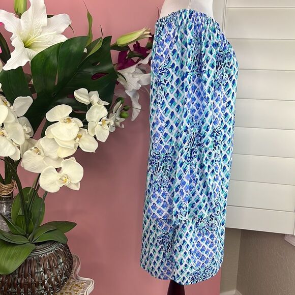 Lilly Pulitzer Resort White Toe In Pineapple Off The Shoulder Nevie Dress - Picture 7 of 15